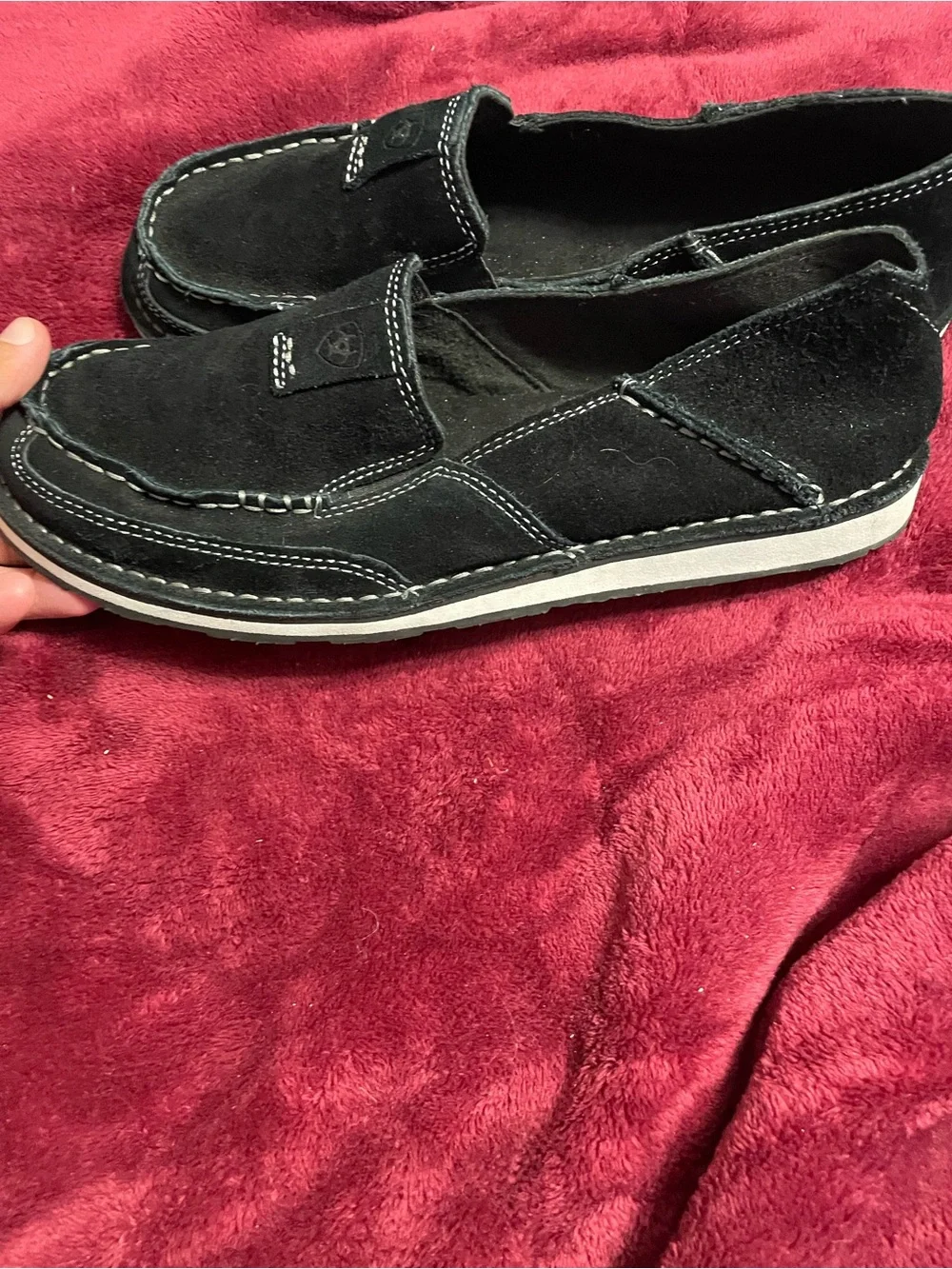 Ariat women’s cruiser slip on shoes black suede size 9